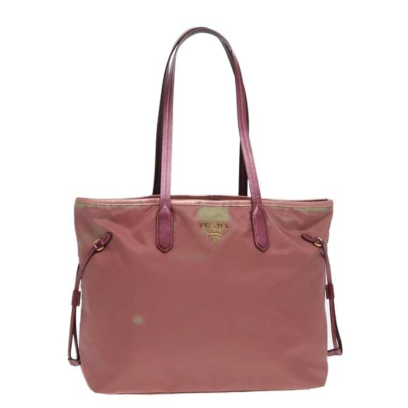 PRADA Tote Bag Nylon Pink - Picture 1 of 12